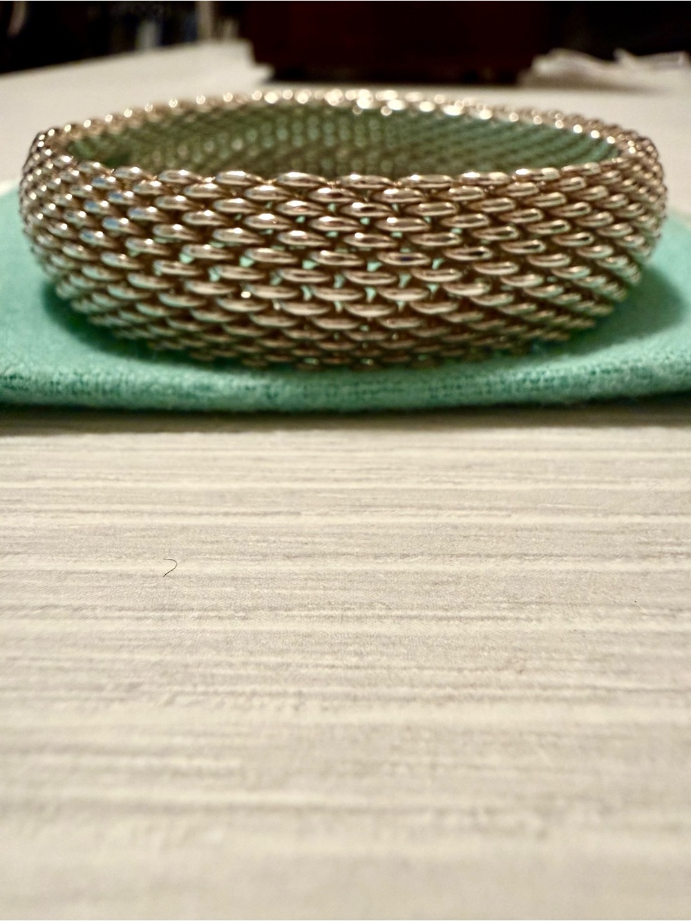 Tiffany & Co. Somerset Mesh Sterling Silver Bracelet - Picture 3 of 5